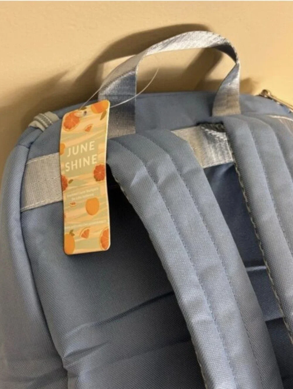 New June Shine Blue Backpack Insulated Cooler Bag